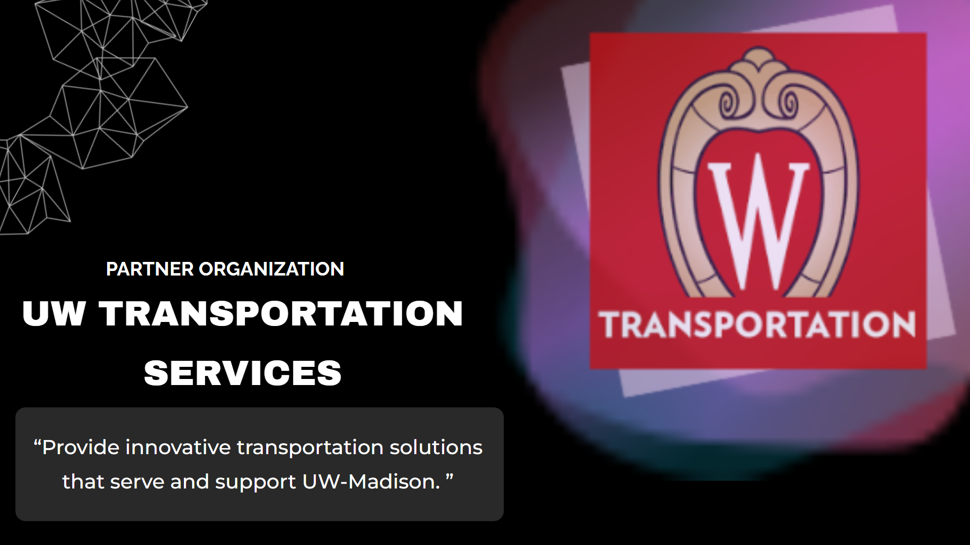 UW Transportation Services Campus Parking Efficiency Project
